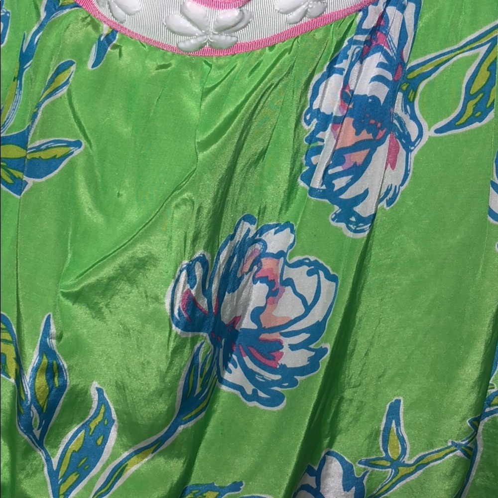 Strapless Lilly Pulitzer dress green size 4 - Picture 4 of 7
